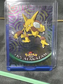 Pokemon #65 Alakazam Card Foil Holo Topps Chrome 2000 TV Animation Series 1 NM/M - Image 1