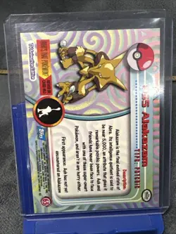 Pokemon #65 Alakazam Card Foil Holo Topps Chrome 2000 TV Animation Series 1 NM/M - Image 2