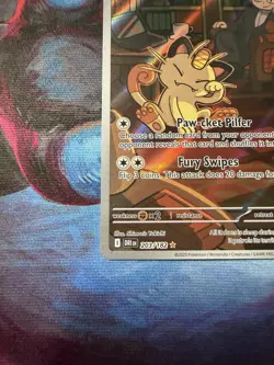 Pokemon TCG Team Rockets Meowth Card 203/182 Destined Rivals - Image 5