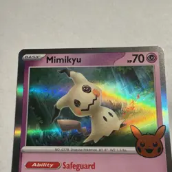 Pokemon Card Single Mimikyu 097/193 Holo Rare Trick Near Mint TCG 2023 006H - Image 2