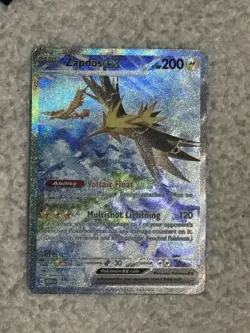 Pokemon TCG Zapdos EX 202/165 Scarlet & Violet 151 Card, Near Mint Condition - Image 1