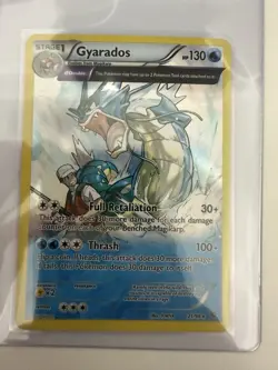 Pokemon TCG XY Ancient Origins Near Mint NM Gyarados Holo Rare Card 21/98 - Image 3