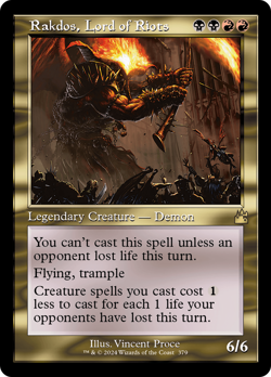 Rakdos, Lord of Riots (Retro Frame) [Ravnica Remastered] Magic MTG - Image 1