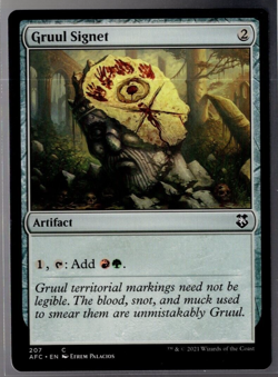 Gruul Signet 207 Common Adventures in the Forgotten Realms Magic Near Mint - Image 1