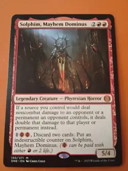 Wizards Solphim, Mayhem Dominus, Legendary Creature, Mythic, Regular, Phyrexia,. - Image 1