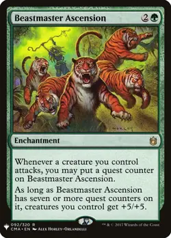 1x Beastmaster Ascension Light Play MTG Magic - Kid Icarus - - Image 1