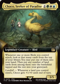 Choco, Seeker of Paradise (Extended Art) [FINAL FANTASY] Magic MTG - Image 1