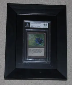 BLACK LOTUS 1993 COLLECTORS EDITION Magic the Gathering 6.5 Rating FRAMED - Image 1