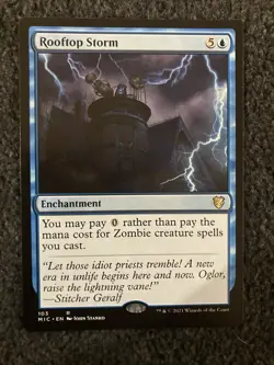 Magic The Gathering MTG - Rooftop Storm - Innistrad: Midnight Hunt - Image 1