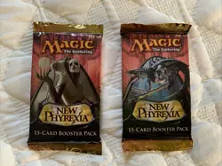 New Phyrexia Booster Pack X2 - Magic The Gathering MTG 653569596301 - Image 1