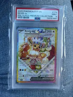 2025 POKEMON SVP PROMO SUPER-PREMIUM COLLECTION #174 EEVEE EX PSA 9 - Image 1