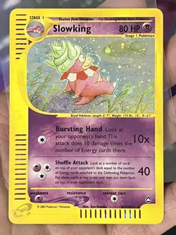 Slowking Aquapolis Holo Rare E-reader H22/H32 Pokemon - Image 1