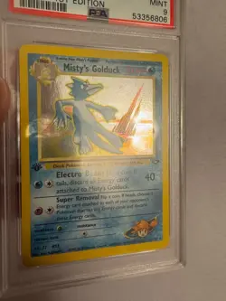 2000 Pokemon - 1st Edition Misty’s Golduck Holo Rare Gym Challenge 12/132 PSA 9 - Image 5