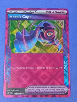 Hero's Cape - 152/162 - ACE SPEC Rare Temporal Forces - Pokemon - NM - Image 1