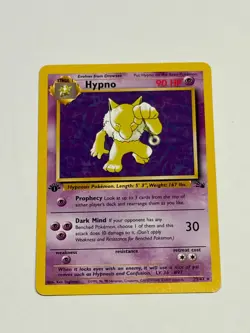 1999 Pokemon Fossil 1st Edition Hypno Non-Holo 23/62 - Image 3