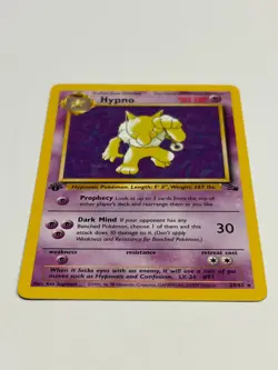1999 Pokemon Fossil 1st Edition Hypno Non-Holo 23/62 - Image 4