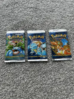 Pokemon Base Set Booster Pack Charizard, Venusaur, Blastoise (RESEALED) - Image 1