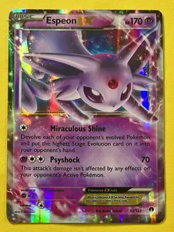 Espeon EX 2016 Pokemon XY Breakpoint HOLO 55/122 - Image 1