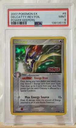 2007 Pokemon EX Power Keepers Delcatty-Reverse Holo Foil #8 MINT 9 - Image 1