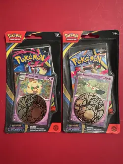 Pokemon TCG PHANTASMAL FLAMES WHIMSICOTT & COTTONEE Sealed Blister Packs Both - Image 1
