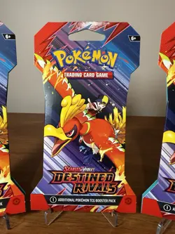 Pokemon TCG: Destined Rivals Sleeved Booster Packs - 3 Packs New Sealed - Image 3