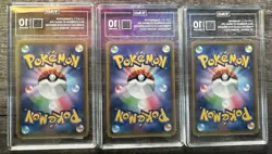 Charmander Charmeleon Charizard Japanese Pokemon PokeKyun TAG 10 GEM MT Set - Image 2