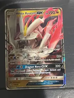 RARE Pokemon White Kyurem GX 48/70 Dragon Majesty Holo UNDERVALUED - Image 1