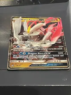 RARE Pokemon White Kyurem GX 48/70 Dragon Majesty Holo UNDERVALUED - Image 3