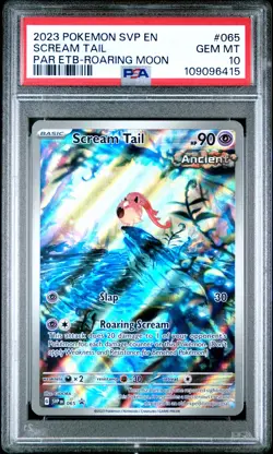 2023 POKEMON SVP EN-SV BLACK STAR PROMO #065 SCREAM TAIL PSA 10 - Image 1