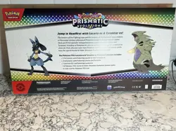 Pokemon TCG SV Prismatic Evolutions Lucario EX & Tyranitar EX Premium Collection - Image 2