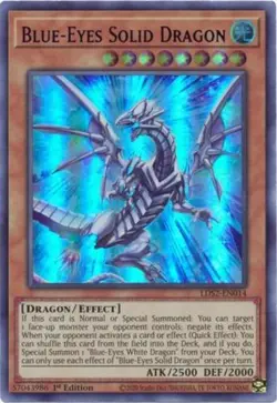 Blue-Eyes Solid Dragon (Blue) - LDS2-EN014 - Ultra Rare - 1st Edition NM YuGiOh! - Image 1