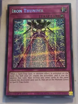 Iron Thunder MP25-EN058 Prismatic Secret Rare 1st Edition Yu-Gi-Oh - Image 1