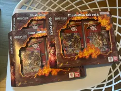 Lot Of 4 One Piece Illustration Boxes Vol. 5 (3) And Vol. 6 (1) Brand New Sealed - Image 3