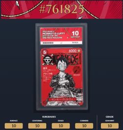 ACE 10 ONE PIECE Red Magazine Promo Monkey D Luffy ST21-014 Japanese Black Label - Image 2