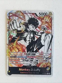 One Piece TCG Monkey D. Luffy Alt Art Leader ST13 The Three Brothers English - Image 1