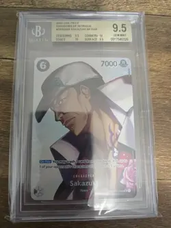 One Piece Sakazuki (SP) OP02-099 Kingdoms of Intrigue BGS 9.5 GEM MINT - Image 1
