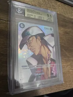One Piece Sakazuki (SP) OP02-099 Kingdoms of Intrigue BGS 9.5 GEM MINT - Image 2
