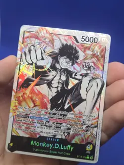One Piece Ultra Deck Three Brothers Monkey D Luffy ST13-003 Parallel Alt Art NM - Image 2