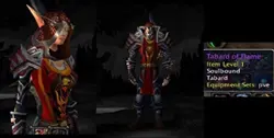 🔥 🔥 🔥 World of Warcraft WoW TCG Loot - TABARD OF FLAME Red Landro Longshot - Image 3