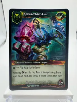 World of Warcraft TCG Tomb Foil Hero Nexus-Thief Asar - Image 1