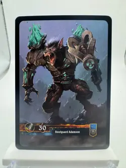 World of Warcraft TCG Throne Foil Hero Steelguard Adamson - Image 2