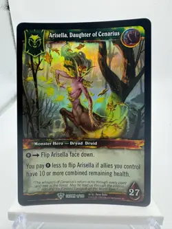 World of Warcraft TCG Crown Foil Hero Arisella, Daughter of Cenarius - Image 1
