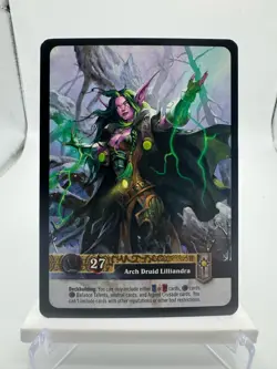 World of Warcraft TCG Icecrown Foil Hero Arch Druid Lilliandra - Image 2