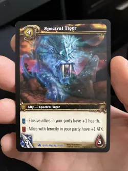 Spectral Tiger 193/246 Outland Rare, WoW, TCG, CCG, Vintage, LP Condition - Image 1