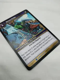 Mortal Strike Wow TCG Heroes Of Azeroth Rare 145/361 - Image 3