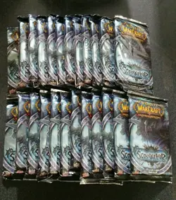 World of Warcraft Scourgewar Sealed Booster Pack box lot 24 packs sealed - Image 1