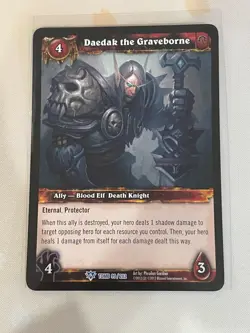 World of Warcraft TCG, Tomb, 99/202, Daedak The Graveborne, LP - Image 1