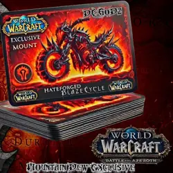 WORLD OF WARCRAFT - Mount Hateforged Blazecycle WoW TCG Exclusive ✨ - Image 1