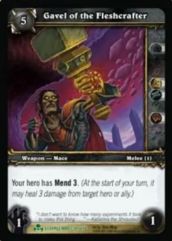 Gavel of the Fleshcrafter - ScourgeWar - World of Warcraft TCG - Image 1