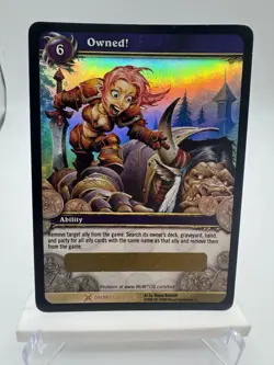 World of Warcraft TCG Owned! Unscratched Card (Flag of Ownership Toy) - Image 1